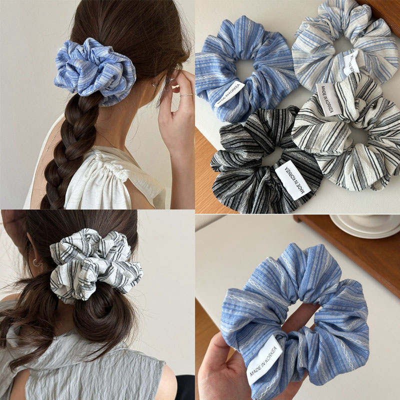 2024 Korea Fashion Stripe Hair - Silk Tie Striped review and price