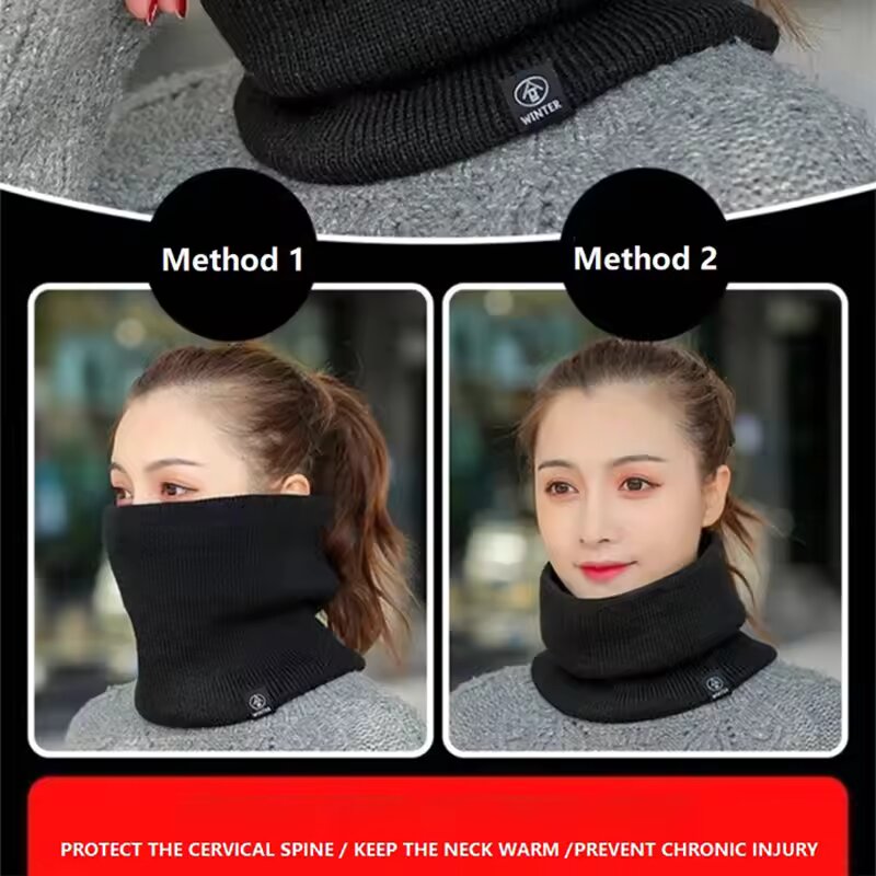 Winter Warm Knitted Neck Scarf - Muffler Men Wool review and price
