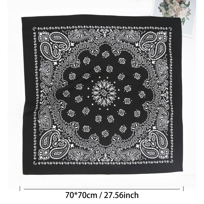 70*70cm Unisex Women 100% Cott - Bandana Cotton review and price