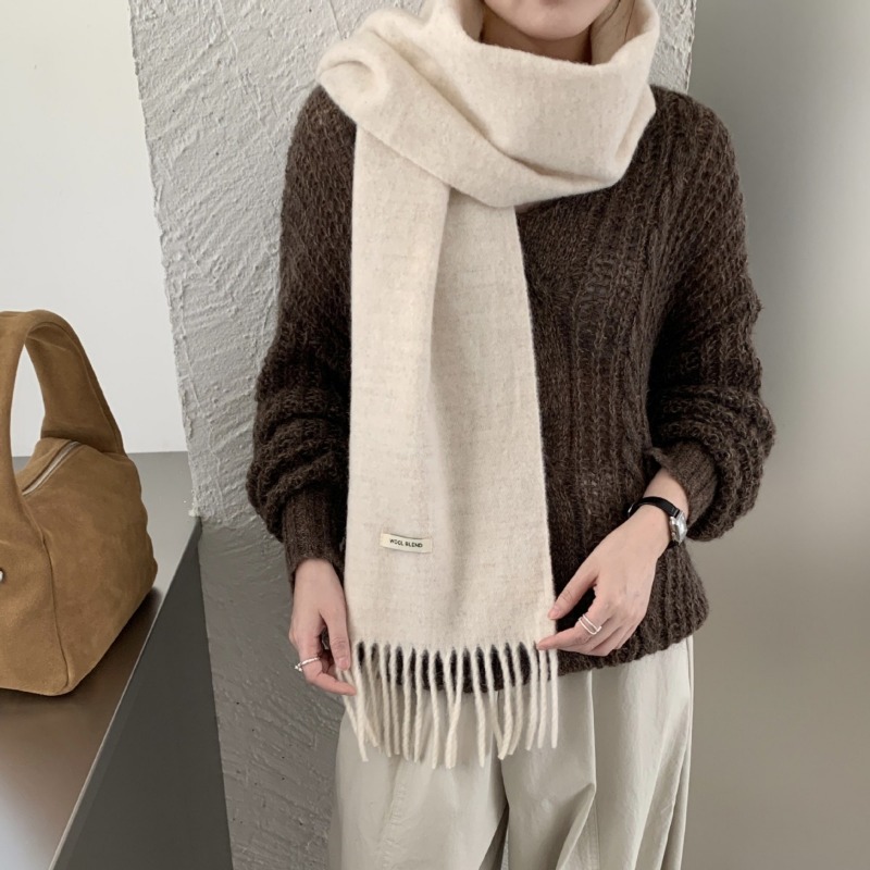 Korean Version Chic Solid Tass - Muffler Men Wool review and price