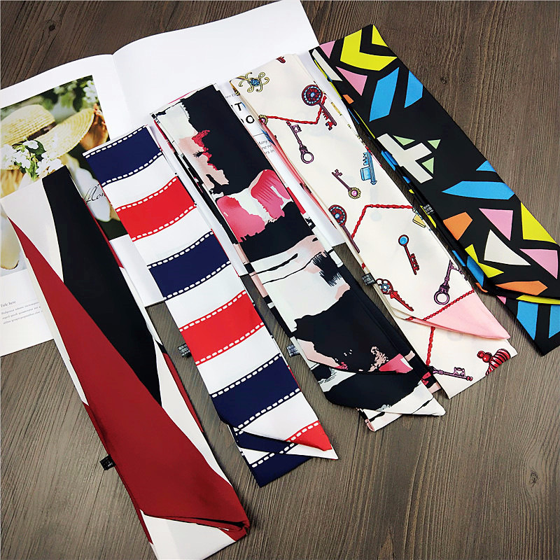 TOP Small Long Silk Neckerchie - Silk Tie Striped review and price
