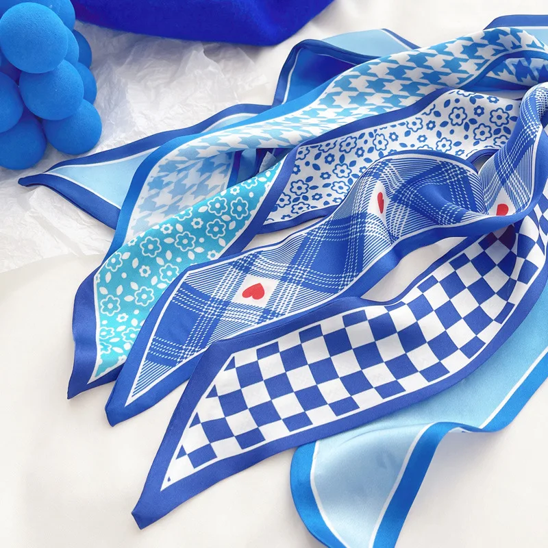 Klein blue silk scarf new chec - Bandana Cotton review and price