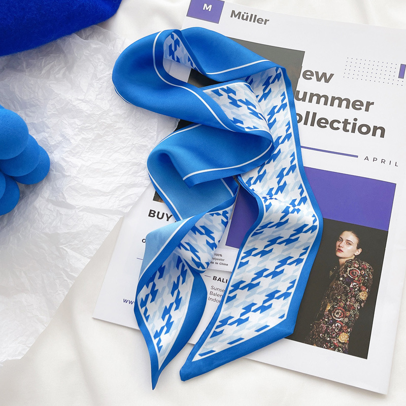 Klein blue silk scarf new chec - Bandana Cotton review and price