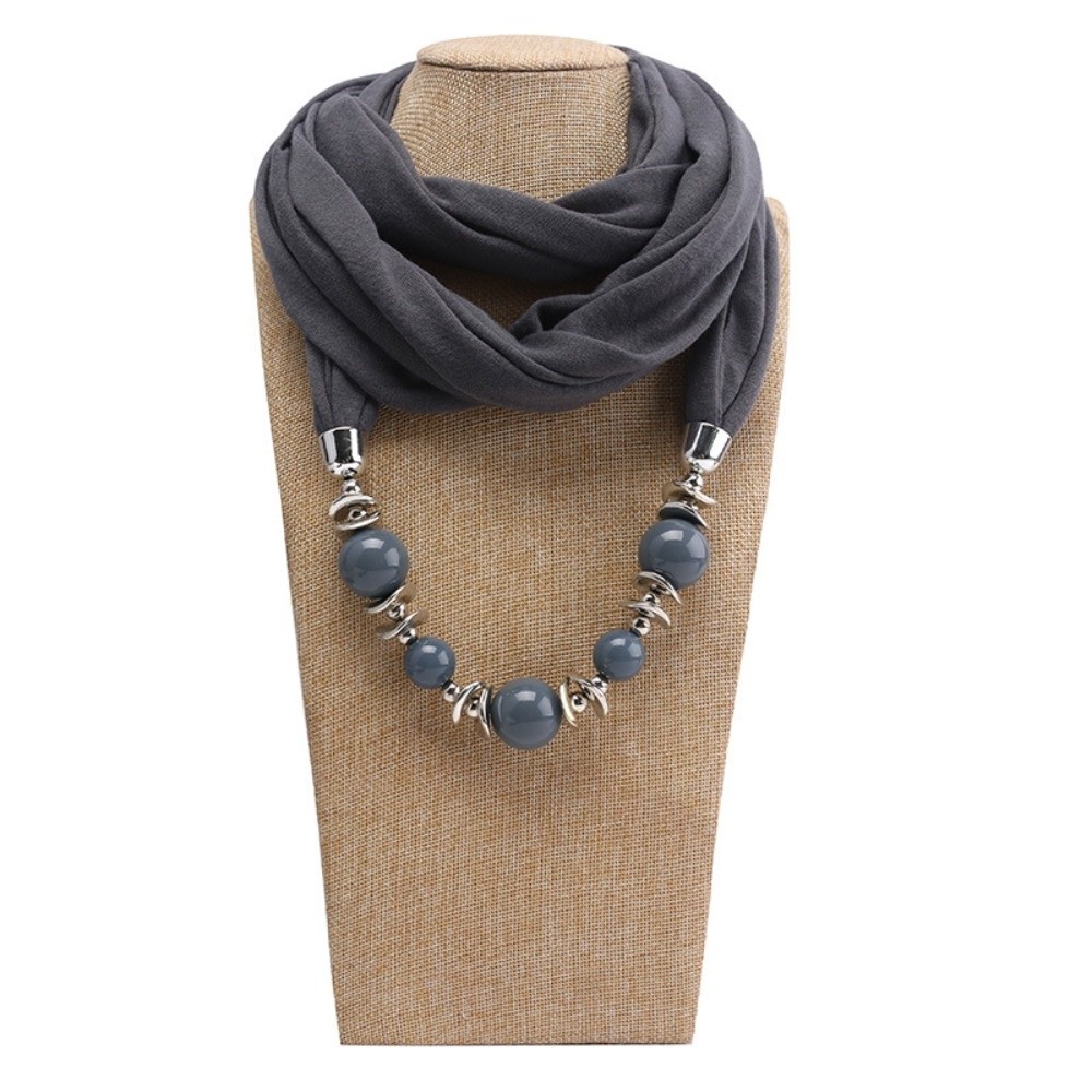 Chiffon Scarf Necklace Beaded  - Infinity Scarf Knit review and price